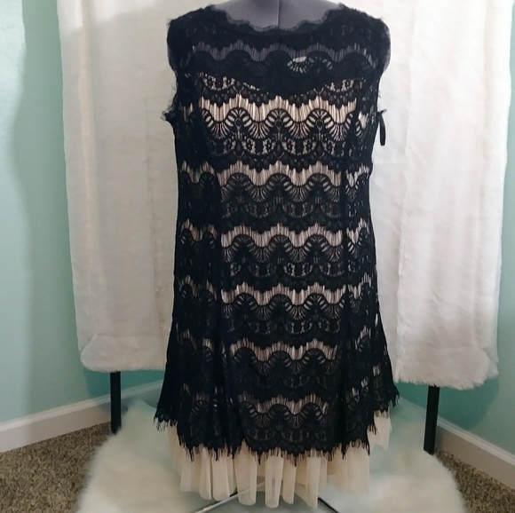 Dress Barn Dresses & Skirts - Dressbarn Lace Overlay Dress